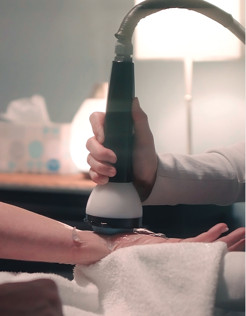 Shockwave and PRP therapy for healing injuries.